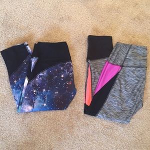 2 pairs of yoga pants